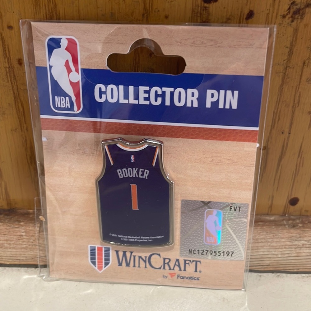 Phoenix suns pin Booker jersey hat lapel collector